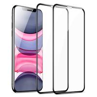 Pelindung Layar Ponsel 3D 9H, 2 Pak Kemasan Ponsel 3D 9H untuk Iphone Cover Penuh Anti Silau Kamera Matte Kustom 5D Besar Tempered Glass