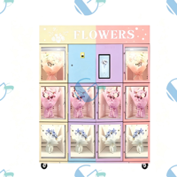 Distributeur automatique intelligent de fleurs en libre-service 24h/24, modèle OEM d'usine, vente chaude, distributeur de bouquets