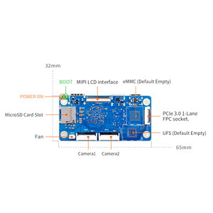 บอร์ดพัฒนา <span class=keywords><strong>Orange</strong></span> <span class=keywords><strong>Pi</strong></span> Zero 3W Allwinner A733 Octa-Core SBC WiFi 6 5.4 LPDDR5 มินิคอมพิวเตอร์บอร์ด - Product Image 4