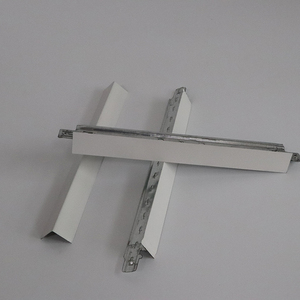 Composants de grille de <span class=keywords><strong>plafond</strong></span> moderne en acier en forme de T de haute qualité avec panneau de gypse peint essentiel en métal - Product Image 4