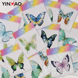 Pegatinas de Mariposas Personalizadas, Resistentes al Agua, Removibles, Transparentes, Resistentes a los Rayos UV, <span class=keywords><strong>para</strong></span> Decoración de Ventanas, Pegatinas de PVC Troqueladas - Product Image 3