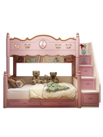 Lit superposé en bois pour enfants et filles, mobilier de chambre à coucher, ensemble de chambre à coucher 1 pièce, moderne, finition brillante, Divano Letto, stable
