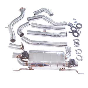 Direct usine 2023 pour BMW <span class=keywords><strong>330e</strong></span> G20 2.0T <span class=keywords><strong>Hybride</strong></span> B48 Section intermédiaire du système d'échappement à tambour unique et double valve haute performance en acier inoxydable 304 - Product Image 2