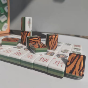 Hot Sale Luxury New Design Stripes Lightweight Four Layer 160 Piece Acrylic 4-Player American Mahjong Tile Set <b>Entertainment</b> - Product Image 2