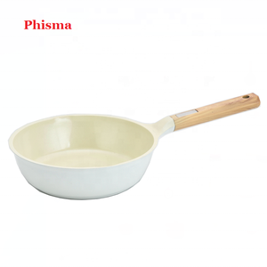 Sartén <span class=keywords><strong>Antiadherente</strong></span> de Aluminio Phisma con Mango de Madera y Tapa de Vidrio, Revestimiento Cerámico, Base de Inducción Ecológica - Product Image 5