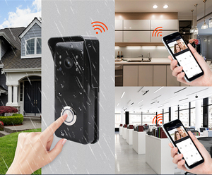 <span class=keywords><strong>Sonnette</strong></span> vidéo intelligente 1080P HD WiFi avec contrôle d'accès POE RFID, audio bidirectionnel, vision nocturne, métal, villa, bureau - Product Image 2