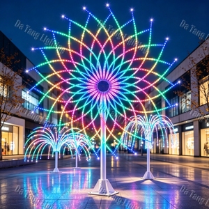 ไฟ LED รูปแบบดอกไม้ไฟ สำหรับตกแต่งต้นคริสต์มาส โครงการประดับไฟ ตลาดกลางคืน ลานกิจกรรม และงานแสดงเทศกาลฤดูหนาว - Product Image 2