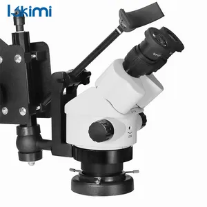 مجهر إستيريو 7X-90X Zoom مع إضاءة LED مجهر ثنائي العينيات للحفر على المجوهرات