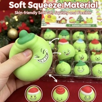 Calendrier de l'Avent Squishy en TPR pour Noël, boîte cadeau de jouets à presser anti-stress pour les 14 ans et plus