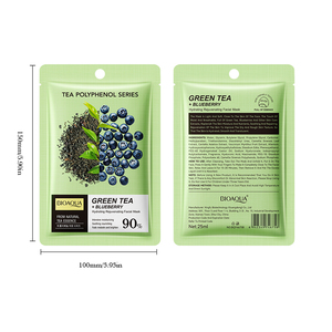 Ventas calientes al por mayor BIOAOUA <span class=keywords><strong>Té</strong></span> <span class=keywords><strong>verde</strong></span> y arándano <span class=keywords><strong>Mascarilla</strong></span> rejuvenecedora Hidratante y reparadora <span class=keywords><strong>Mascarilla</strong></span> hidratante <span class=keywords><strong>para</strong></span> todo tipo <span class=keywords><strong>de</strong></span> piel - Product Image 6