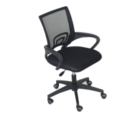 Chaise de bureau moderne et simple en maille, ergonomique, pivotante, avec accoudoirs, pour étudiants et usage commercial