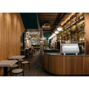 Mostrador de Café Personalizado, Quiosco para Cafetería |   Interiores de Cafeterías de Lujo |   Soluciones Integrales para Minoristas |   MDF Acero Inoxidable - Product Image 4