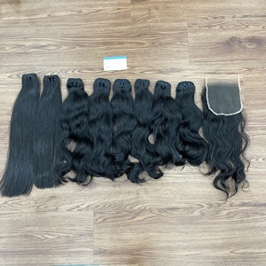 Prêt à Expédier Cheveux Humains Non Traités de Haute Qualité, Fournisseurs de Paquets de Cheveux Bruts Ondulés Noirs Profondes - Product Image 4