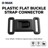 Boucle de fixation en plastique personnalisée 10 mm à dégagement rapide pour sangle, sac à dos, collier pour animal de compagnie, accessoires de lanière