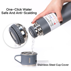 Ensemble cadeau promotionnel <span class=keywords><strong>de</strong></span> haute qualité, gobelet isotherme 500 ml avec trois couvercles, bouteille d'eau en acier inoxydable, logo personnalisé, idéal pour les cadeaux. - Product Image 6