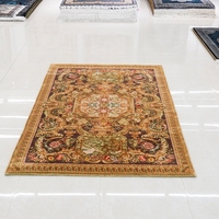 192x286cm Maßgefertigter Handgewebter Savonnerie Handgeknüpfter Wollteppich - Luxuriöser Vintage Europäischer Stil Blumenmuster Extra Dick