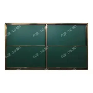 Okul mobilyaları sınıf katlanır manyetik Greenboard multimedya yazı tahtası için uygundur tebeşir yazma ve promosyon