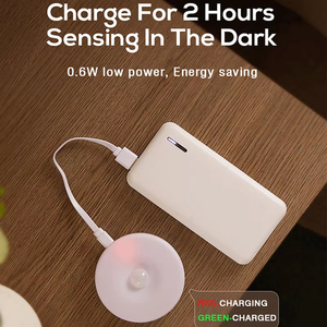 Cảm biến chuyển động dẫn ánh sáng ban đêm USB sạc đêm đèn cho phòng ngủ nhà bếp ánh sáng tủ quần áo không dây ánh sáng ban đêm - Product Image 3