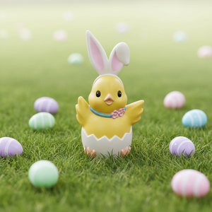 China Factory Supplier Home Decor Craft Easter Gifts Chick Animal Chicken PP Table Decoration - Product Image 1