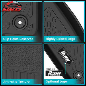 Tapis de sol pour Jeep Compass 2017-2025, TPE toutes saisons, moulés 3D, antidérapants, tapis de coffre imperméables - Product Image 3