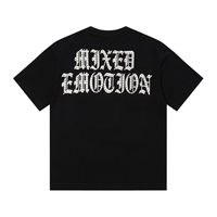 Nouvelle Collection MIXED EMOTION 2026 – T-shirts Décontractés Oversize à Manches Courtes pour Couples, Style Vintage Européen Lavé avec Strass