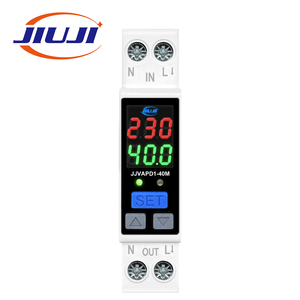 <span class=keywords><strong>Relais</strong></span> de protection de tension et de courant JIUJI 40A sur rail DIN, protection contre les surtensions et les sous-tensions 100 à 300V, 80 à 280V, avec fonction de temporisation à l'activation et de rappel d'alarme - Product Image 2