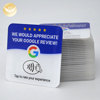 Etiquetas Inteligentes RFID de Acrílico Personalizadas con Chip NTAG213/215 para Marketing en Redes Sociales y Recopilación de Reseñas de Google