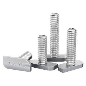 304 ברגי t נירוסטה m8 m10 t t ברגים ראש מרובע לפרופיל אלומיניום וערוץ רכבת סולארית - Product Image 1