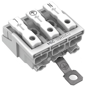 100% Original <strong>294</strong>-4413Lighting Connector Female Power SupplyConnector Push-in 24 A, 3 Pole, 500 V, White, <strong>294</strong> Series - Product Image 1