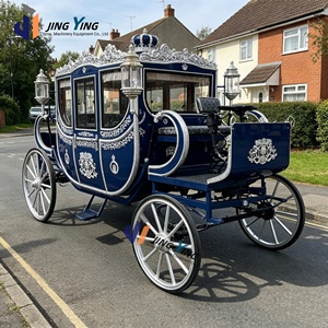 Charrette royale électrique de style exalté, calèche de mariage Victoria à 4 roues, chariot familial honorifique tiré par des chevaux à <span class=keywords><strong>vendre</strong></span> - Product Image 2