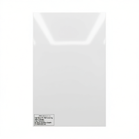 Revêtement mural en PVC moderne haute brillance, imperméable, 2600x540mm, blanc Sibérien, épaisseur 3mm, installation sans travaux, salles de bain, usage domestique