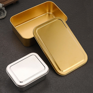 <span class=keywords><strong>Assiette</strong></span> Rectangulaire à Fond Plat en Acier Inoxydable 304 avec Couvercle pour Gâteau Tiramisu Cuisson Usage Domestique-Occasions de Mariage - Product Image 5