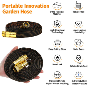 <span class=keywords><strong>สาย</strong></span><span class=keywords><strong>ยาง</strong></span>รดน้ำสำหรับสวนแบบหนาพิเศษ TPE พร้อมข้อต่อทองเหลือง ทนทานทุกสภาพอากาศ น้ำหนักเบา ไม่พันกันง่าย สำหรับรดน้ำสนามหญ้า - Product Image 3