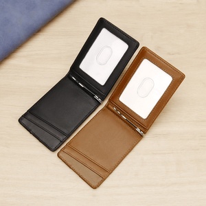 High Quality Men's Luxury Business Wallet RFID Blocking Short Leather <b>Purse</b> with Open Closure - Product Image 3