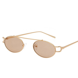 Maidis Round Metal Sunglasses UV400 Unisex Fashionable Small Frame Sun Glasses - Product Image 5