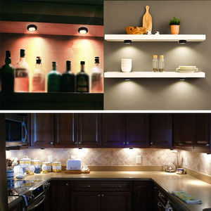 Veilleuse LED RGB 13 couleurs télécommandée avec variateur d'intensité et minuterie, alimentée par piles AAA, pour éclairage d'armoires domestiques - Product Image 3
