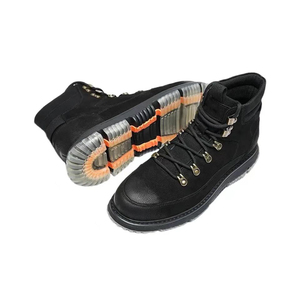 Bottes Martin camouflage pour homme, style western, en coton, à lacets, mi-mollet, imperméables, avec semelle intérieure en caoutchouc pour la chaleur – Collection Automne - Product Image 4