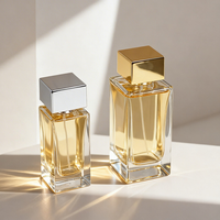 Botol Parfum Kaca Kristal Unik 30ml Warna Kustom dengan Hot Stamping, Botol Semprot Isi Ulang dengan Kotak Hadiah