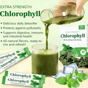 Poudre Détox à la Chlorophylle OEM, 30 Sachets, Complément Naturel Best-Seller, 0g de <span class=keywords><strong>Sucre</strong></span>, Amincissant et Perte de Poids, Antioxydant, Saveur Citron Vert - Product Image 4