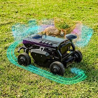 Tondeuse robotisée autotractée avec cartographie automatique (sans fil de délimitation nécessaire) pour la coupe de l'herbe, télécommandée