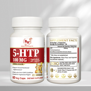 Cápsulas OEM/ODM 5 - HTP adecuadas para vegetarianos promueven la síntesis de serotonina y regulan las emociones - Product Image 1