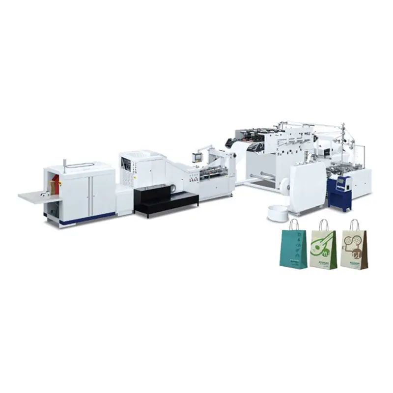 [JT-SBR330B] Machine automatique de fabrication de sacs en papier à fond carré standard CE Machine de production de sacs en papier avec poignée en ligne