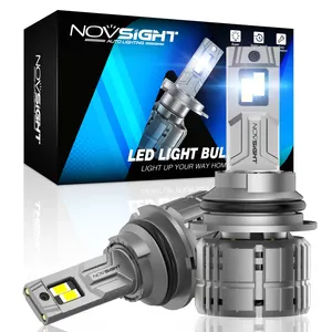 Novsight ไฟหน้ารถยนต์ LED อเนกประสงค์, 9004 D2S LED ไฟหน้าเลนส์สำหรับฮุนได