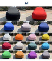 Housse de protection universelle pour voiture de haute qualité, respirante, toutes saisons, en tissu velours, haute élasticité, protection UV, style luxueux