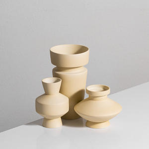 Nouveau vase en céramique fait main, moderne, minimaliste et créatif, vase à fleurs haut <span class=keywords><strong>de</strong></span> gamme, décoration d'intérieur INS pour salon et bureau - Product Image 3