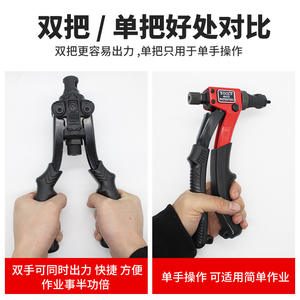 Remachadora Manual de Doble Mango Huang Xiaochao, Extractor de Remaches Portátil y Máquina Remachadora - Product Image 5