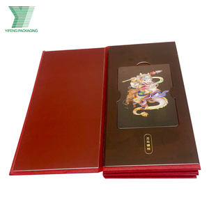 Custom High-end Cardboard Luxury Dual Debit Card Visa Card <strong>Box</strong> Packaging <strong>Red</strong> Gift Vip Credit Business Gift Card Boxes - Product Image 3