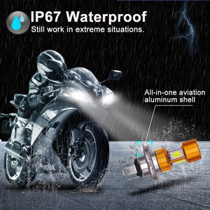 Bombilla de Faro LED para Motocicleta H4/P15D/BA20D 27W 3 COB 1300LM 6000K Luz de Haz Alto/Bajo - Product Image 6