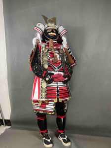 Armadura de Samurai Roja para Cosplay, Fiesta de Halloween, Armaduras Tradicionales Japonesas de Samurai, Armadura Romana Antigua - Product Image 2