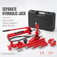 Kit de Reparación Hidráulica de Carrocería de 20 Toneladas, Juego de Pistón y Bomba Porta Power con Caja de Almacenamiento